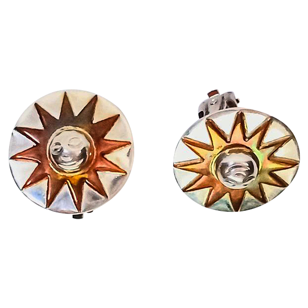 Pendientes de sol de cobre