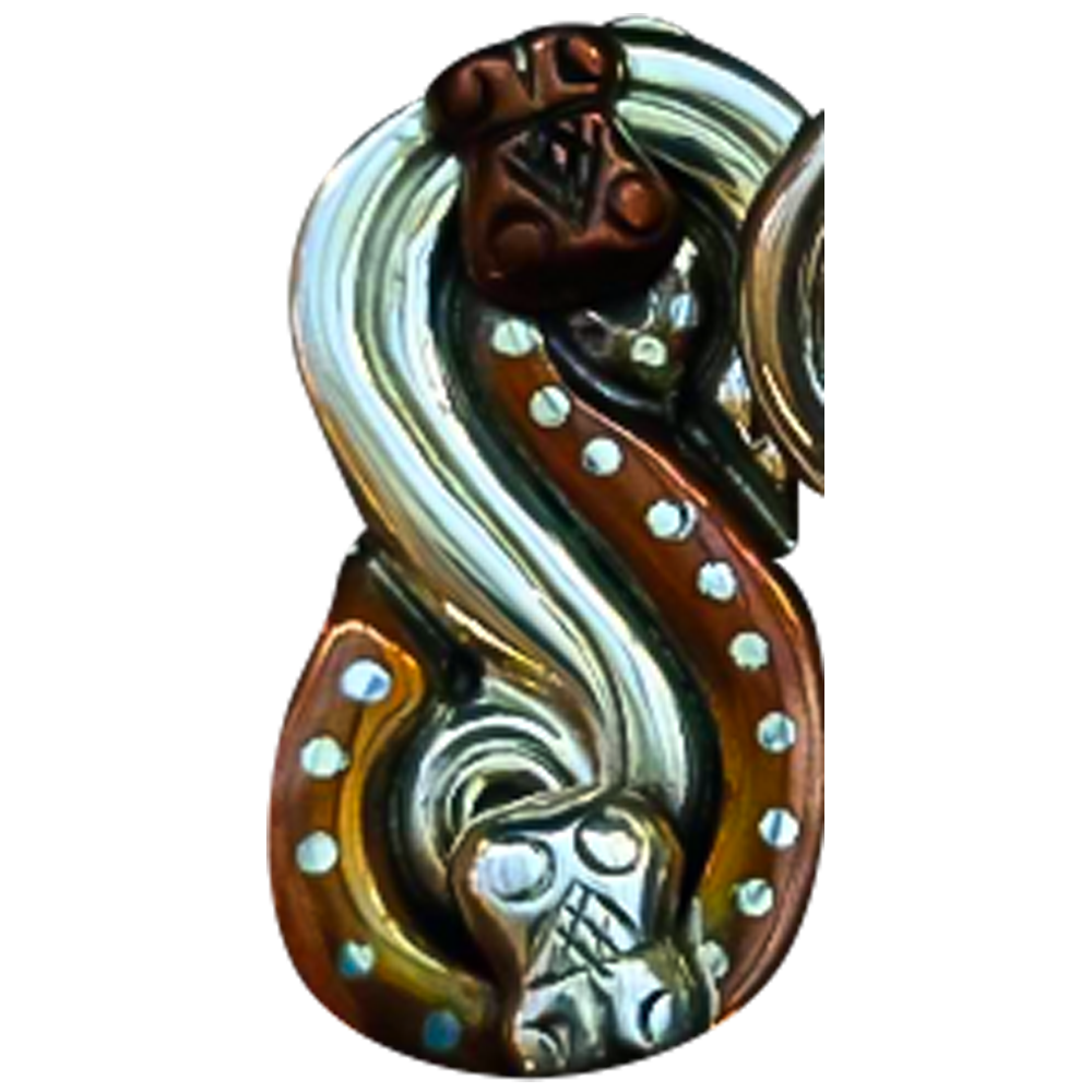 Broche de serpiente con cobre