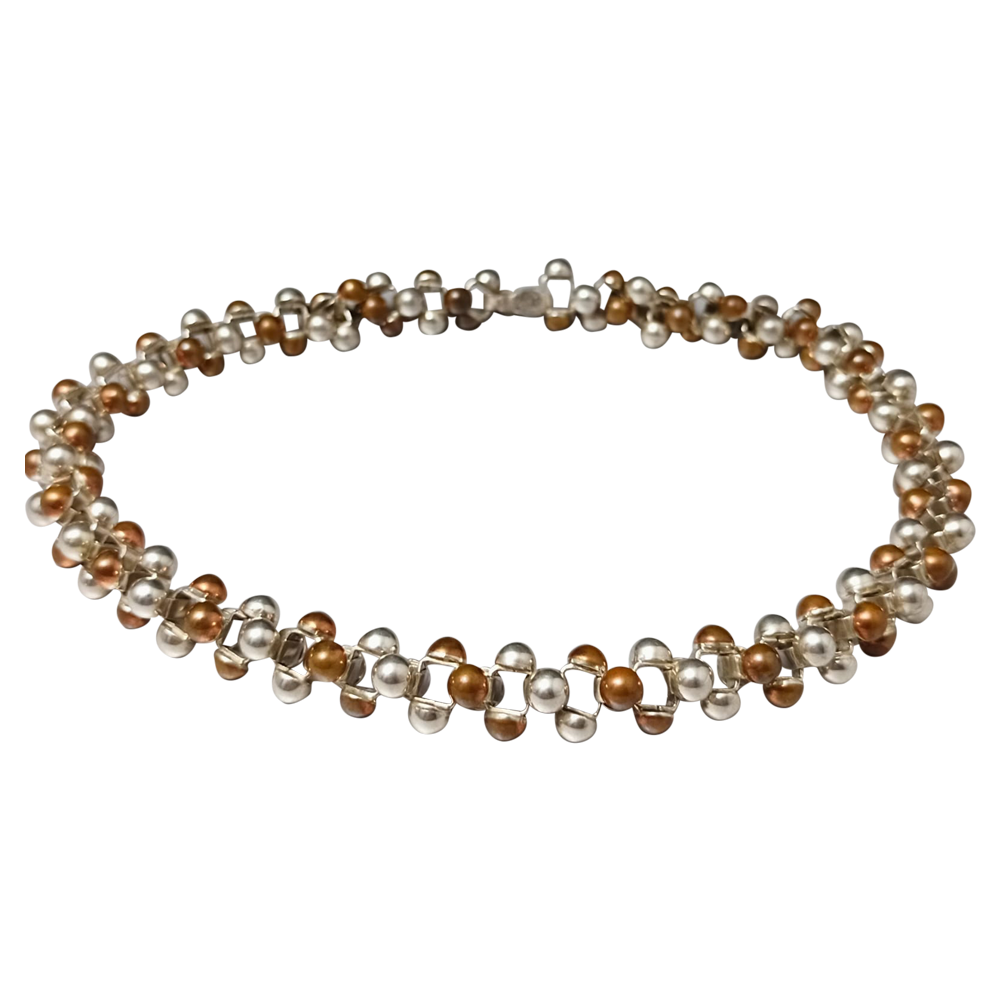 Collar de cuentas de cobre