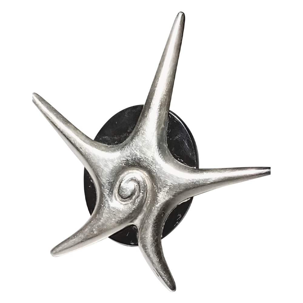 Conch Shaped Stone Brooch