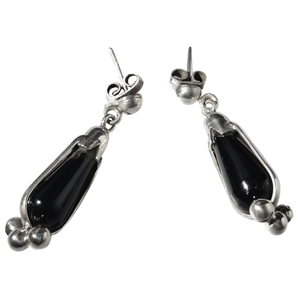 Pendientes colgantes de ónix 3