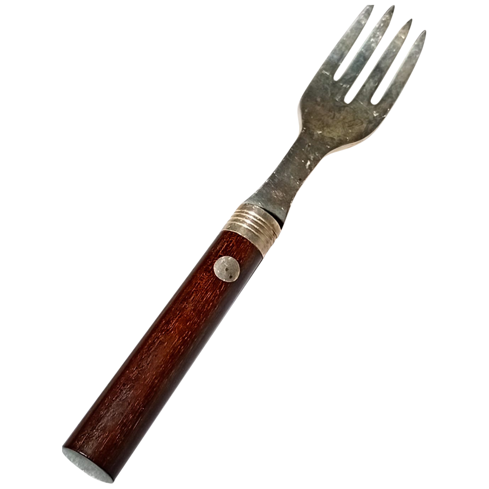 Tenedor con mango de madera 6