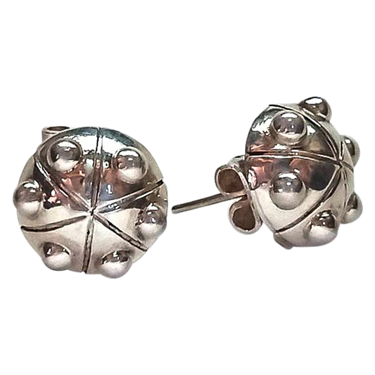 Pendientes de botón de peyote