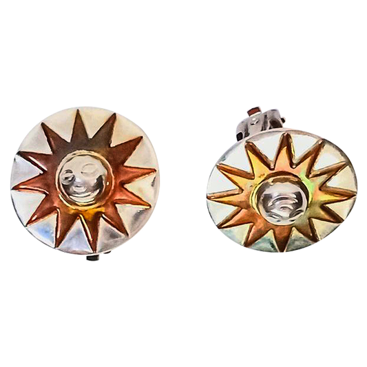 Pendientes de sol de cobre