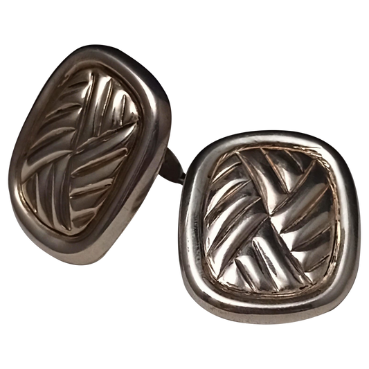 Pendientes de mosaico rectangular