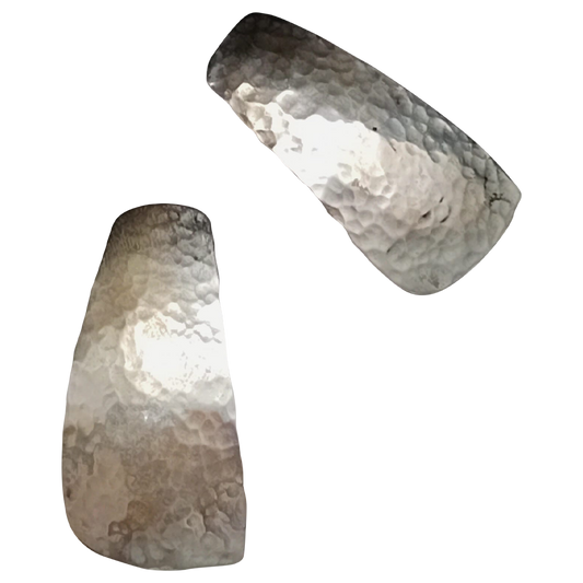 Flattened Hammered Earrings