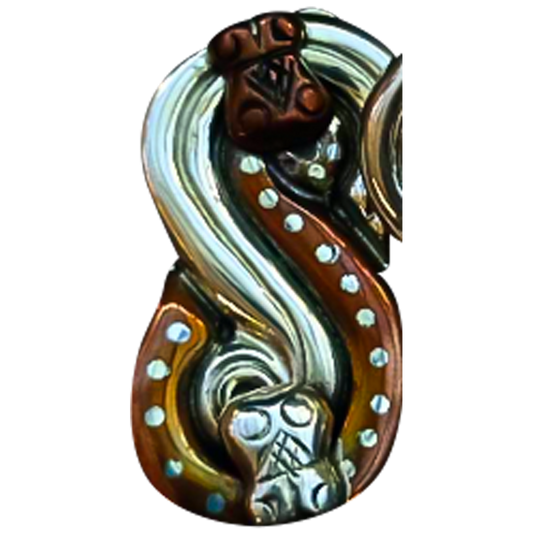 Broche de serpiente con cobre