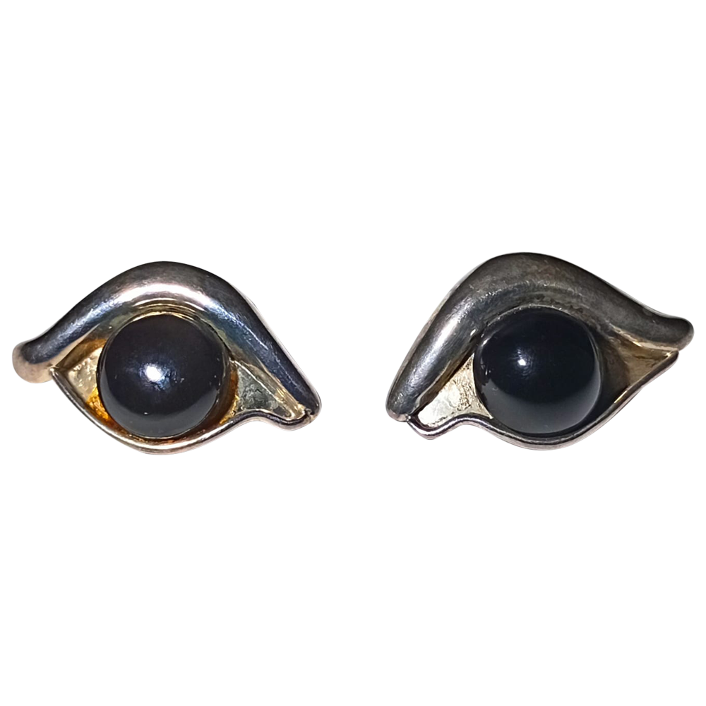 Onyx Eye Earrings