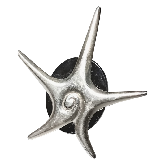 Conch Shaped Stone Brooch