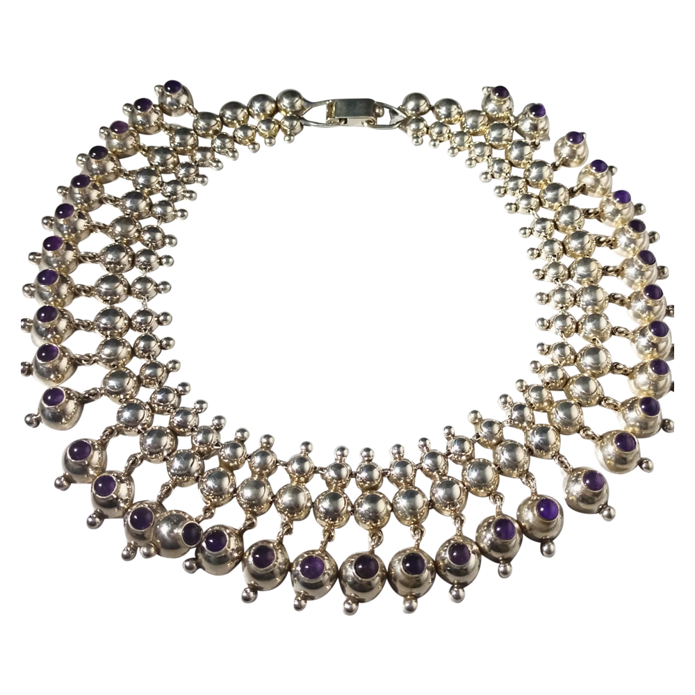 Collar colgante de amatista