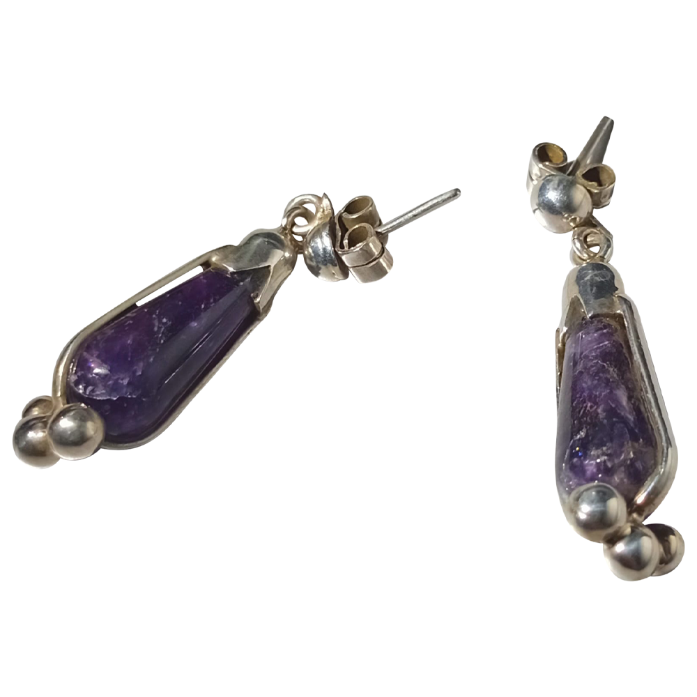 Amethyst Dangle Earrings
