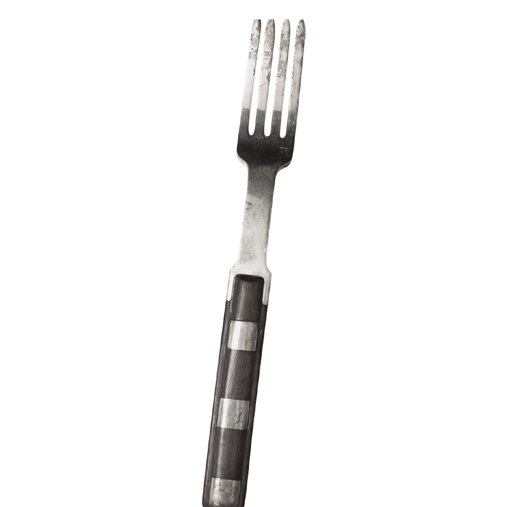 Tenedor con mango de madera 2